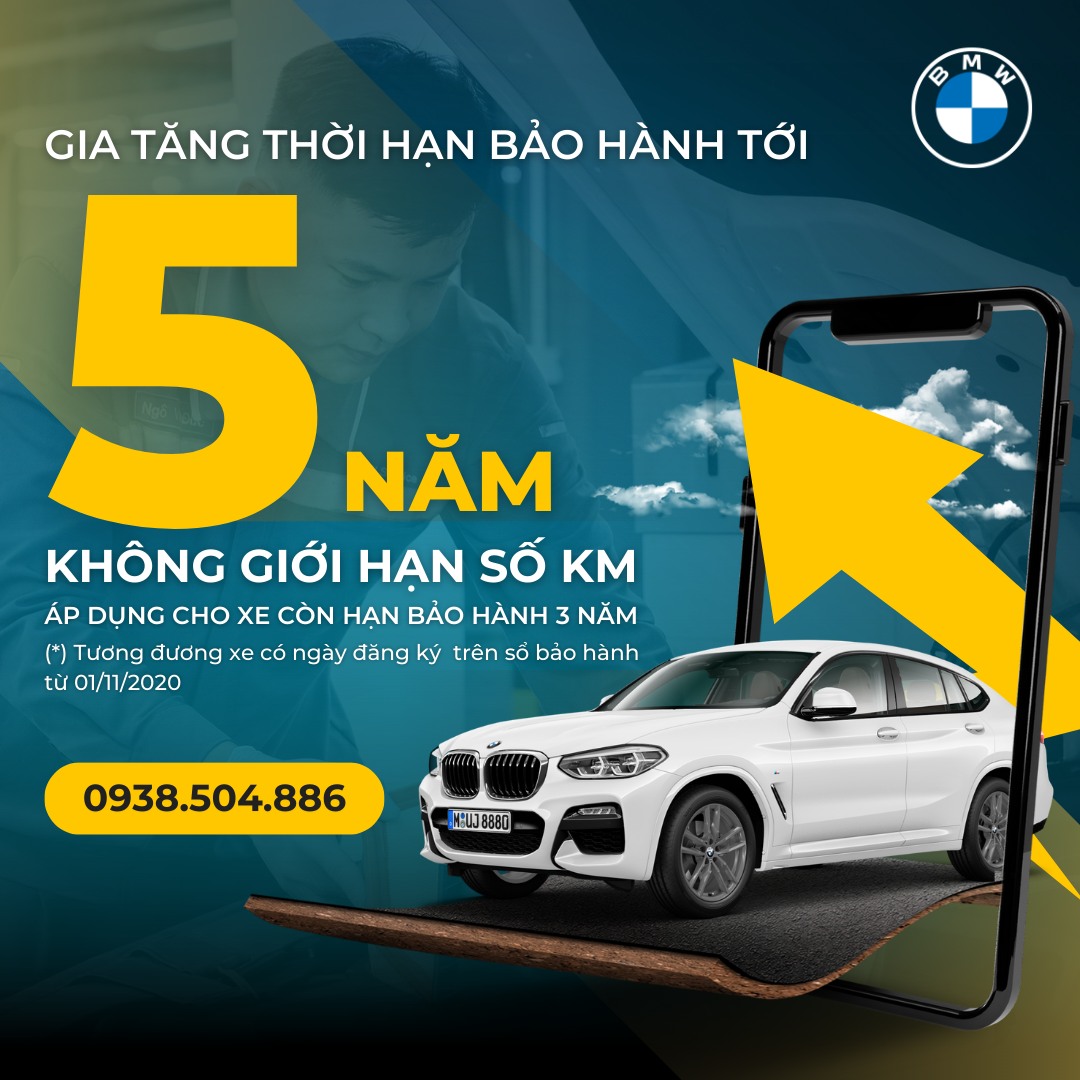 BMW BẮC NINH: GIA TĂNG THỜI HẠN BẢO HÀNH TỚI 5 NĂM DÀNH CHO KHÁCH HÀNG ĐANG SỞ HỮU XE BMW