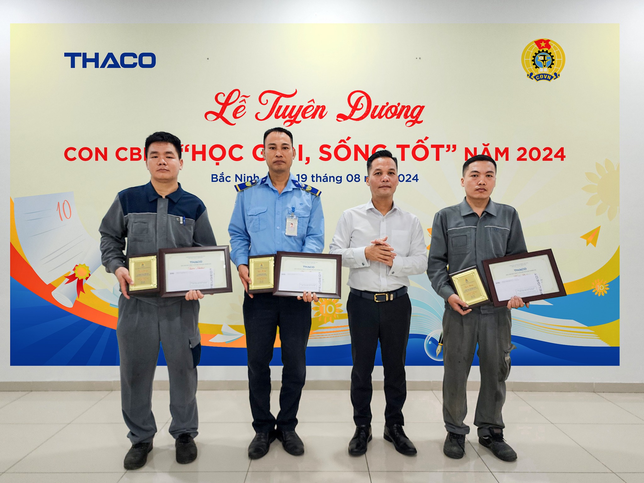 THACO AUTO BẮC NINH TỔ CHỨC TUYÊN DƯƠNG CON CBNV "HỌC GIỎI, SỐNG TỐT" NĂM 2024