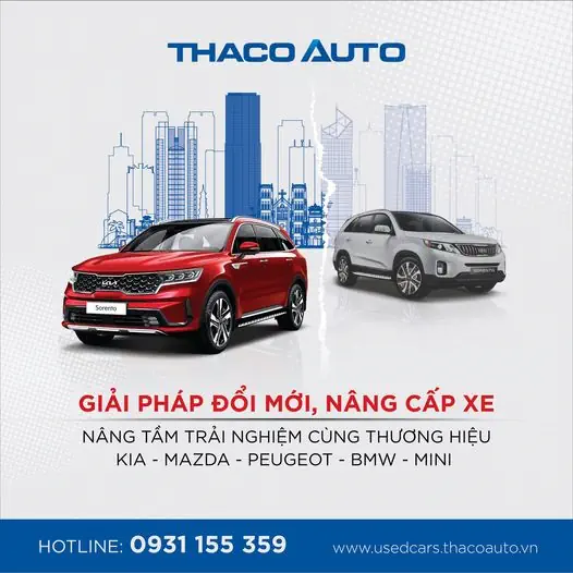 ĐỔI XE MỚI CÙNG THACO AUTO BẮC NINH –  ĐA DẠNG THƯƠNG HIỆU, NÂNG TẦM TRẢI NGHIỆM