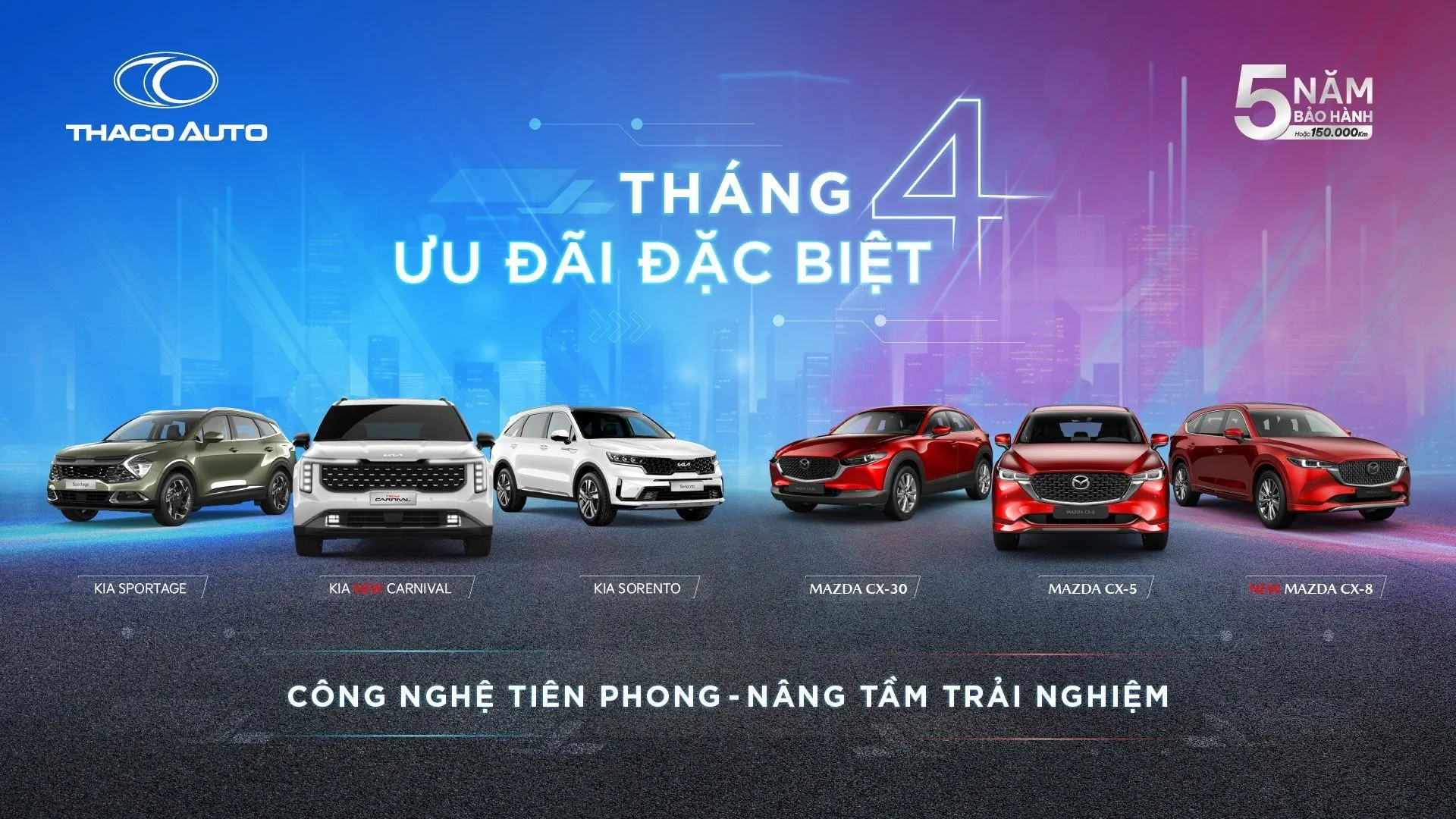 THACO AUTO BẮC NINH TRI ÂN KHÁCH HÀNG VỚI ƯU ĐÃI ĐẶC BIỆT DỊP 30/4 & 01/05